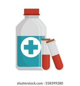 medicine bottle isolated icon
