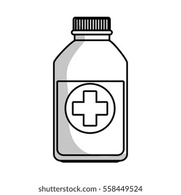 medicine bottle isolated icon