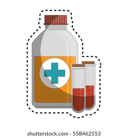 medicine bottle isolated icon