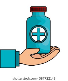 medicine bottle isolated icon