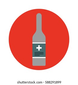 medicine bottle isolated icon