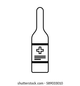 medicine bottle isolated icon