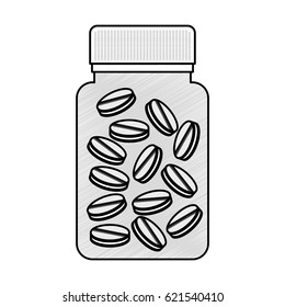 medicine bottle isolated icon