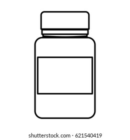 medicine bottle isolated icon