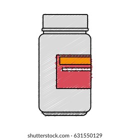 medicine bottle isolated icon