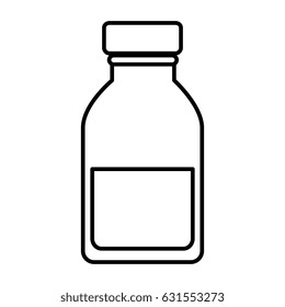 medicine bottle isolated icon