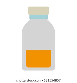 medicine bottle isolated icon