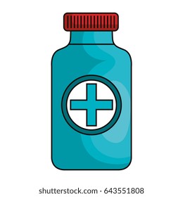 medicine bottle isolated icon