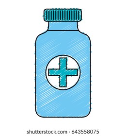 medicine bottle isolated icon