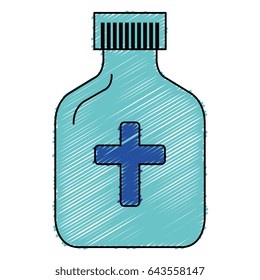 medicine bottle isolated icon