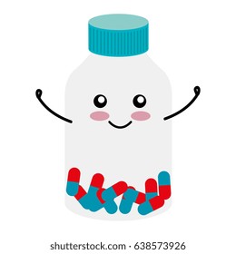 medicine bottle kawaii character