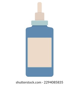 Medicine bottle mockup. Vector illustration isolated on white background. Perfect for medical, cosmetic, pharmacy products