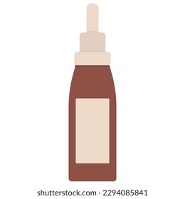 Medicine bottle mockup. Vector illustration isolated on white background. Perfect for medical, cosmetic, pharmacy products