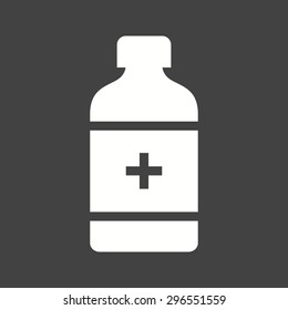 Medicine, bottle, pill icon vector image. Can also be used for healthcare and medical. Suitable for mobile apps, web apps and print media.