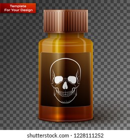 Medicine bottle with poisonous liquid