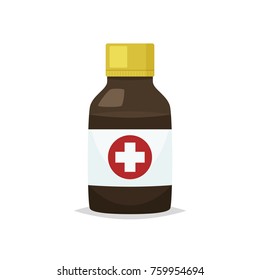 Medicine bottle vector