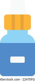 medicine bottle vector flat illustration