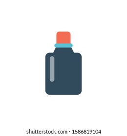Medicine bottle of vector icon.