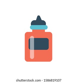 Medicine bottle of vector icon.