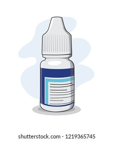 Medicine bottle vector illustration