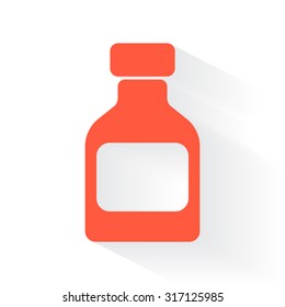 Medicine bottle vector illustration