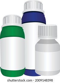 Vector de frascos de medicina para su maniquí. 