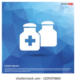 medicine bottles icon - Free vector icon