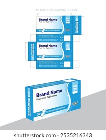 Medicine Box Design vector free