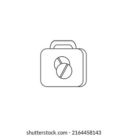 Medicine box icon Free vector