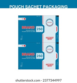 medicine box or packaging design template