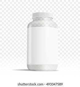 Medicine Box template isolated on transparent background, 3D illustration