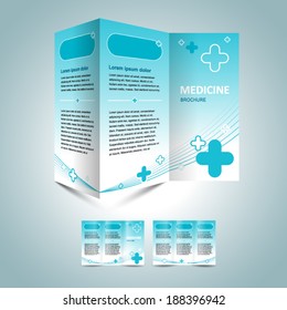 medicine brochure design template