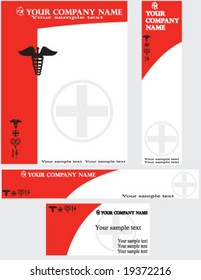medicine business set vector