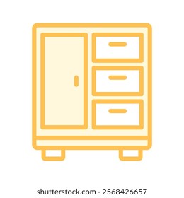 Medicine Cabinet duotone line icon , vector, pixel perfect, illustrator file