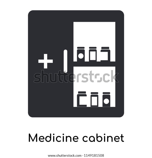 Medicine Cabinet Icon Vector Isolated On Stock Vector Royalty Free 1149181508