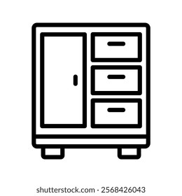 Medicine Cabinet line icon , vector, pixel perfect, illustrator file