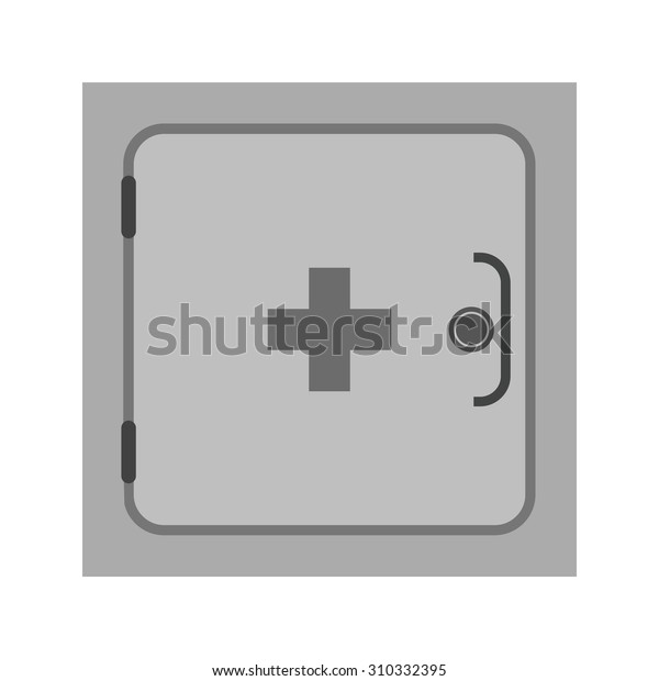 Medicine Cabinet Pharmacy Icon Vector Image Stock Vector Royalty Free 310332395