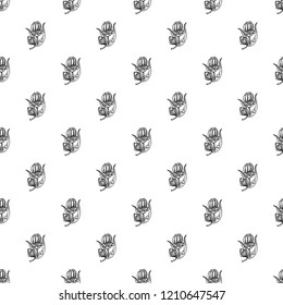 Medicine calendula pattern seamless repeat background for any web design