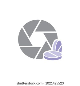 Medicine Camera Logo Icon Design
