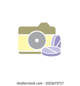 Medicine Camera Logo Icon Design