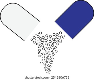 Medicine capsule Background Design. Suitable for use at science and health events