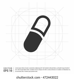 medicine, capsule icon,