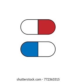 medicine capsule icon vector design illustration
