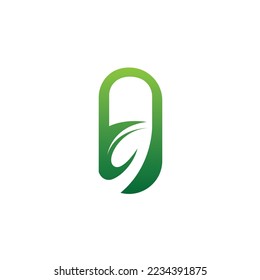 Vector de diseño de cápsulas y logotipo de medicina