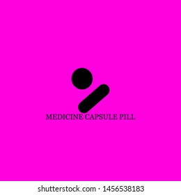 medicine capsule pill icon sign signifier vector