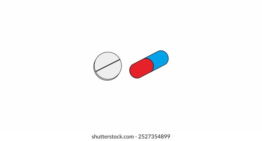 medicine capsule and tablet logo design