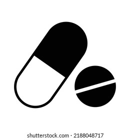 Medicine - capsule - tablet - vector icon