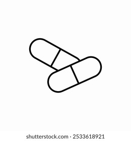 medicine capsules icon sign vector