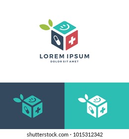 medicine care box cube logo