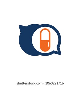 Medicine Chat Logo Icon Design